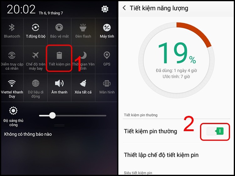 đèn flash điện thoại không bật được