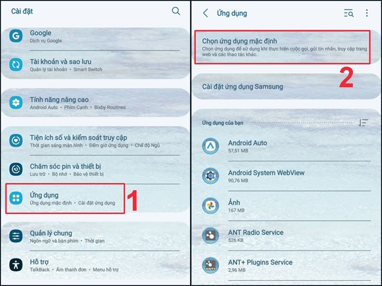 Thiết lập ứng dụng Điện thoại mặc định trên thiết bị của bạn