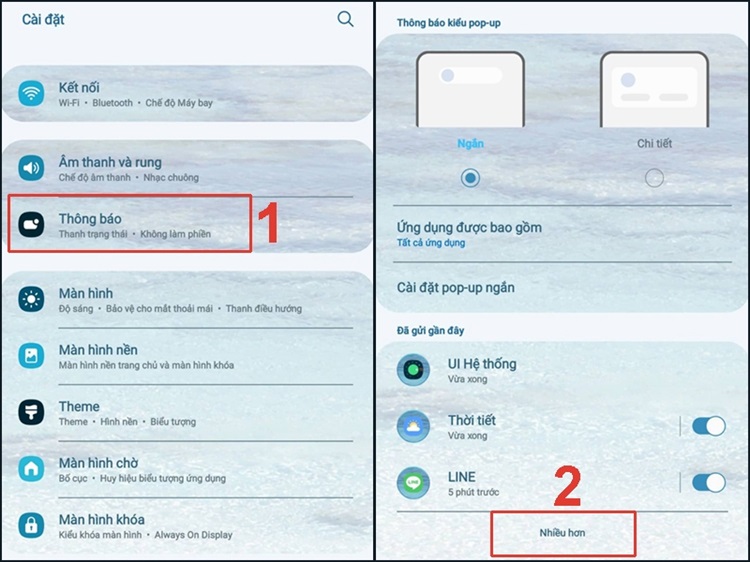 Bật Hiển thị thông báo trong ứng dụng Điện thoại