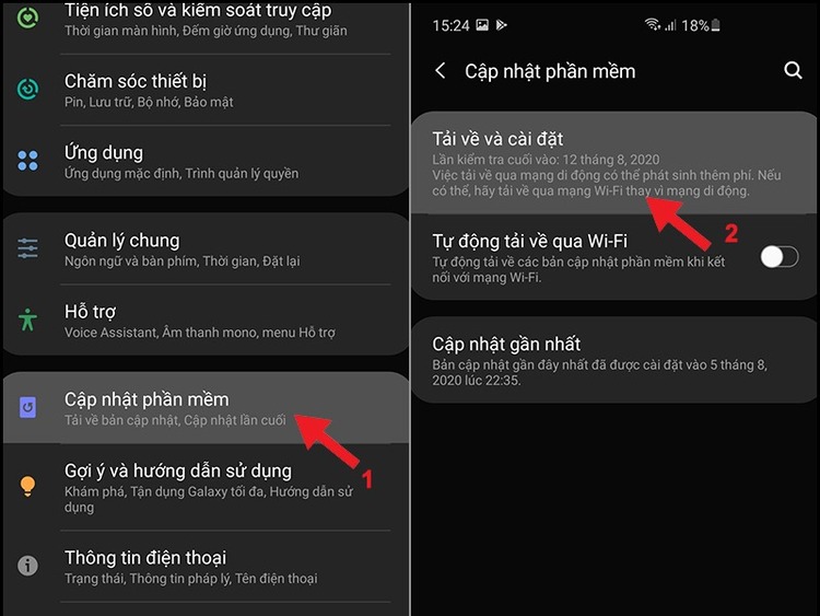 Cập nhật phần mềm