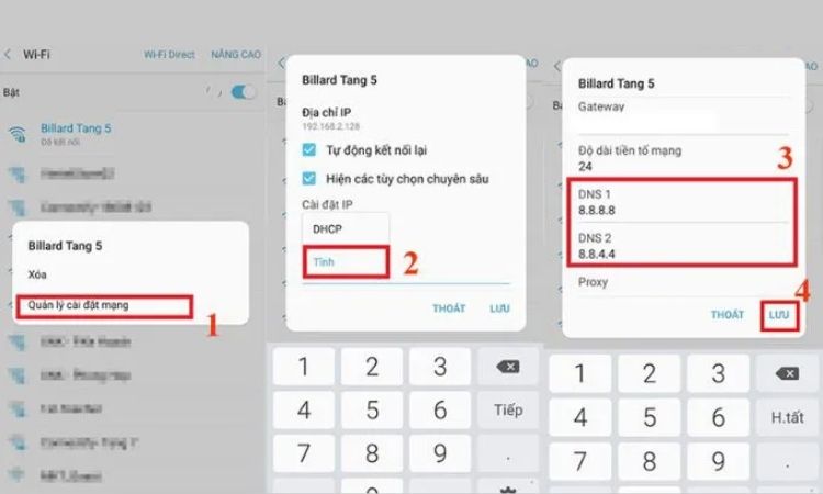 Đổi DNS thủ công