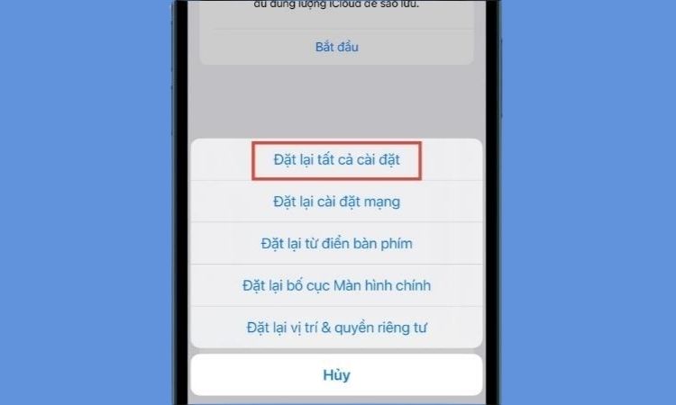 Khôi phục cài đặt gốc