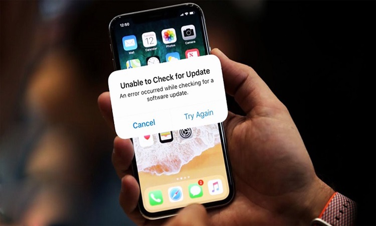không thể kiểm tra bản cập nhật ios