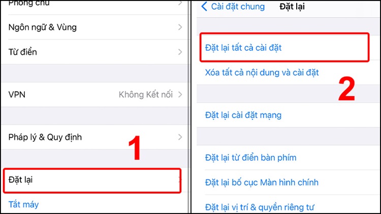 Khôi phục cài đặt gốc