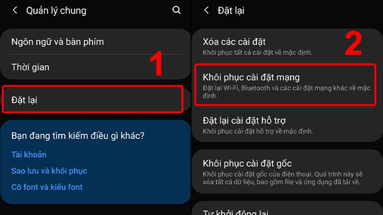 Khôi phục cài đặt gốc