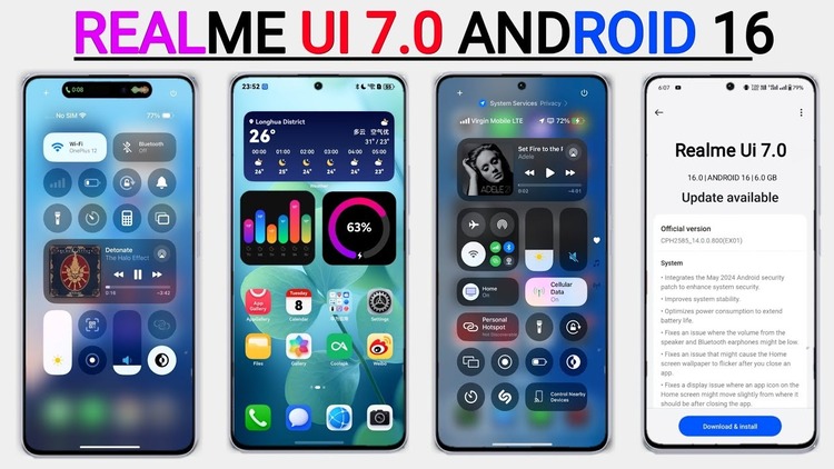 Realme không cập nhật Android 16