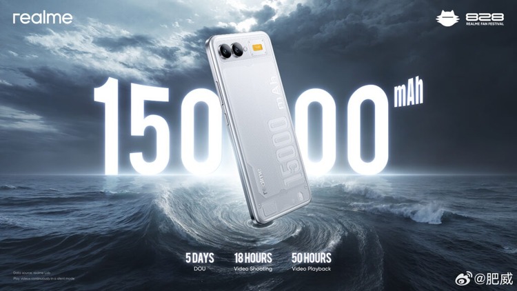 Realme ra mắt pin 15000mAh
