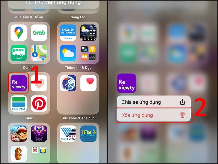 Xóa ứng dụng ít dùng