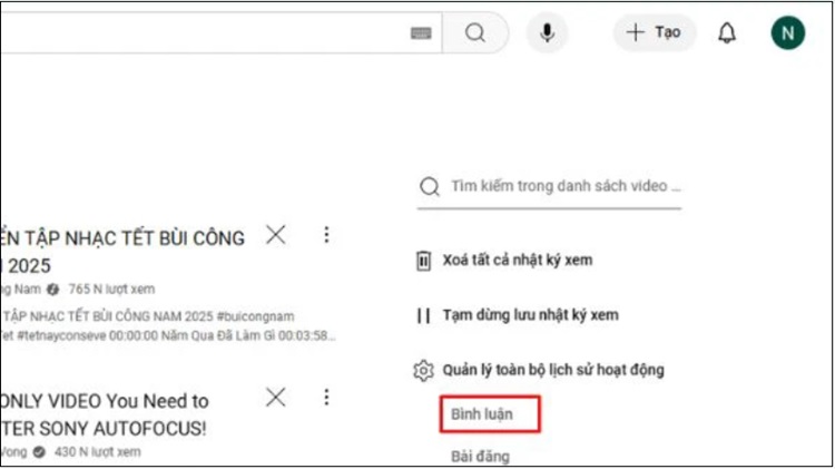 Tại sao không thấy comment trên YouTube trên điện thoại