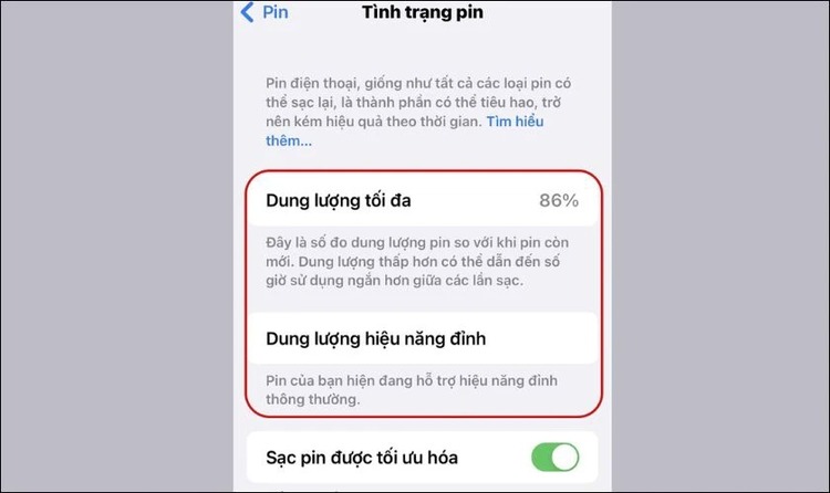 Cách kiểm tra khi iPhone báo bảo trì
