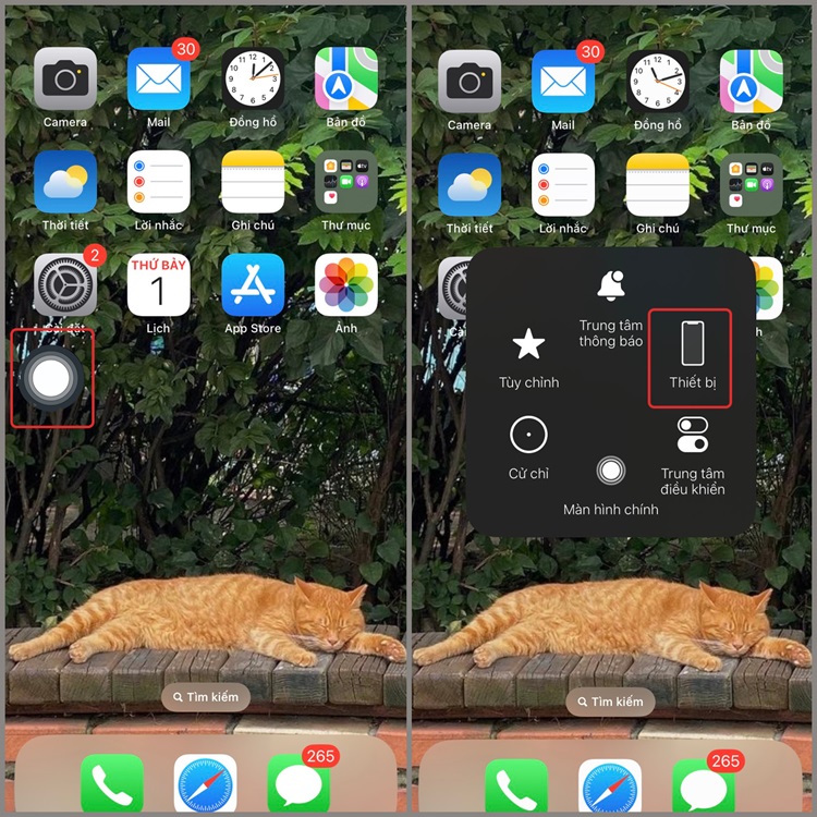 Cách tắt nguồn iPhone 14 bằng nút Home ảo