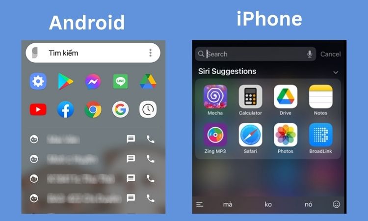 điện thoại bị mất phần cài đặt