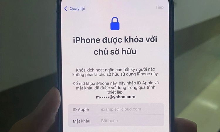 Vay iCloud bị khóa máy thì phải làm sao