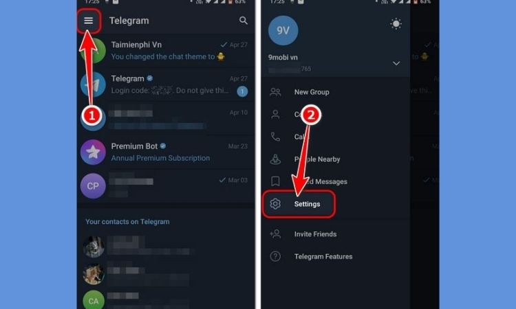Xóa cache hoặc cài lại Telegram
