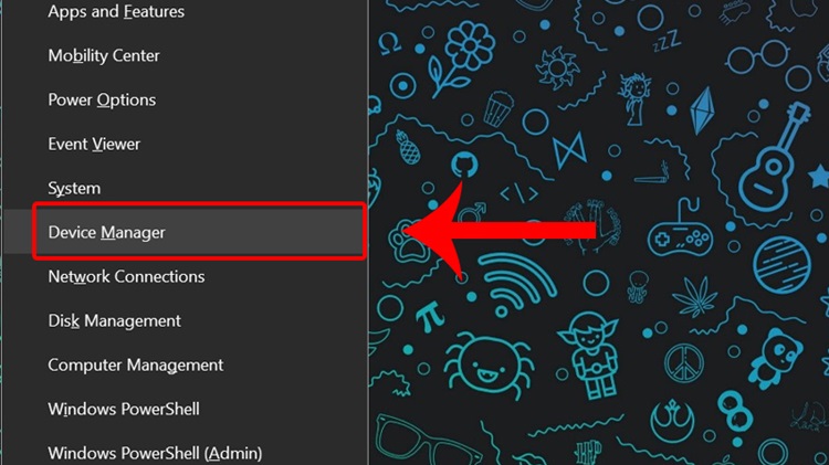 Chọn Device Manager
