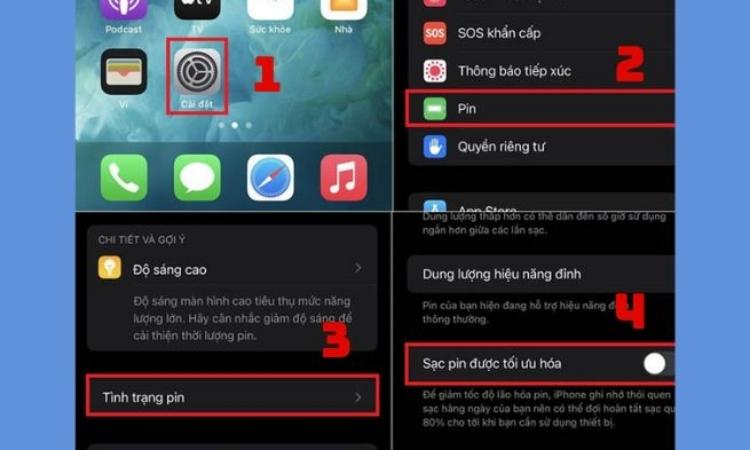 Cách bật tính năng Sạc pin được tối ưu hóa
