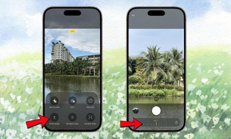 Điều chỉnh phơi sáng thủ công trên iPhone 17 Pro Max