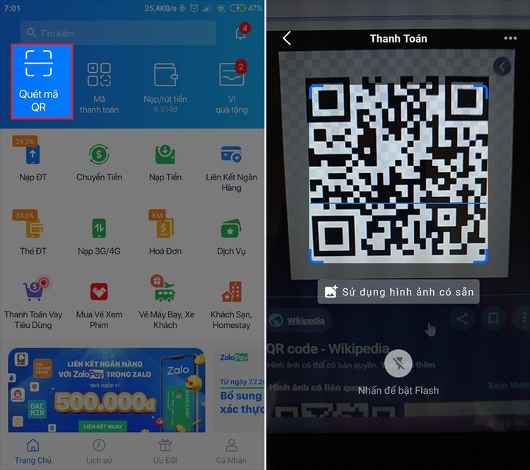 Cách dùng mã thanh toán cá nhân