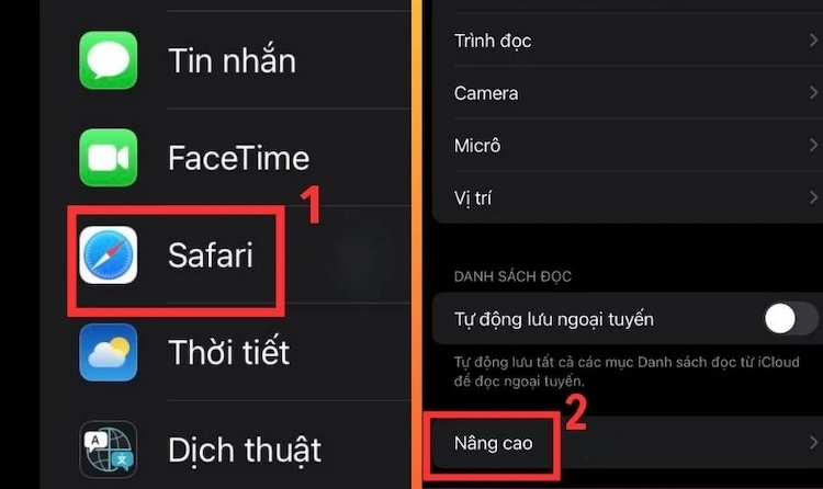 Dọn sạch dữ liệu Facebook trong trình duyệt Safari