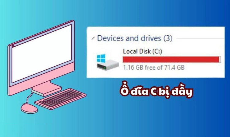 Cách giải phóng dung lượng ổ C Win 11