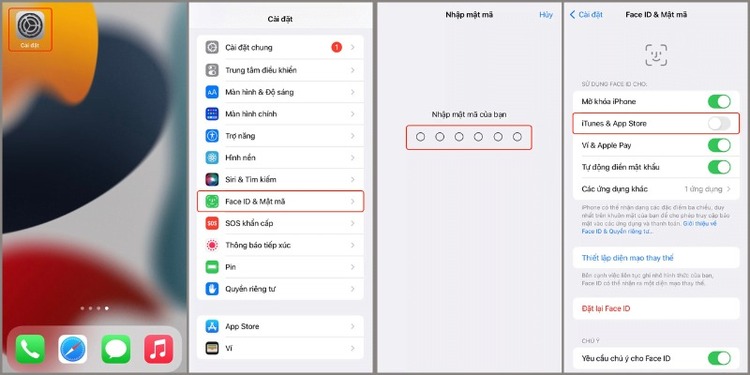 Cách cài Zalo không cần Face ID hoặc Touch ID