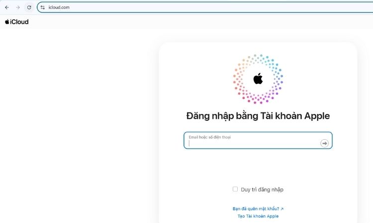 Truy cập iCloud trên thiết bị khác