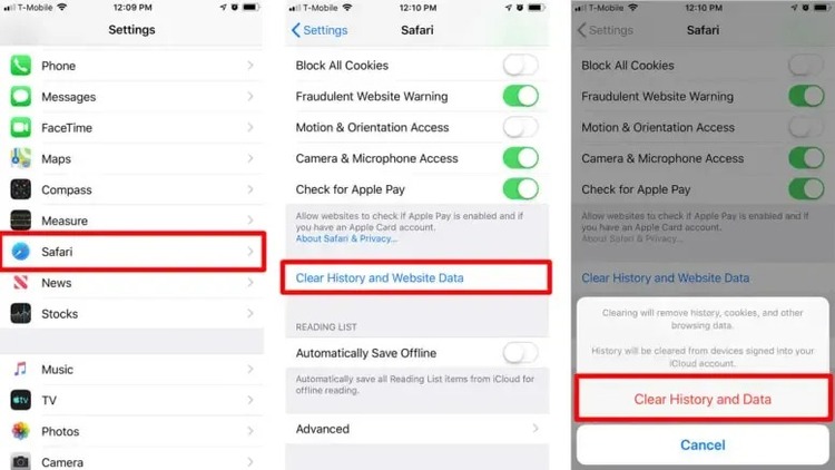 Xóa bộ nhớ cache của trình duyệt
