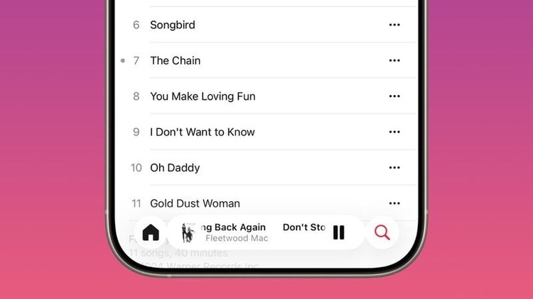 Apple Music iOS 26.1
