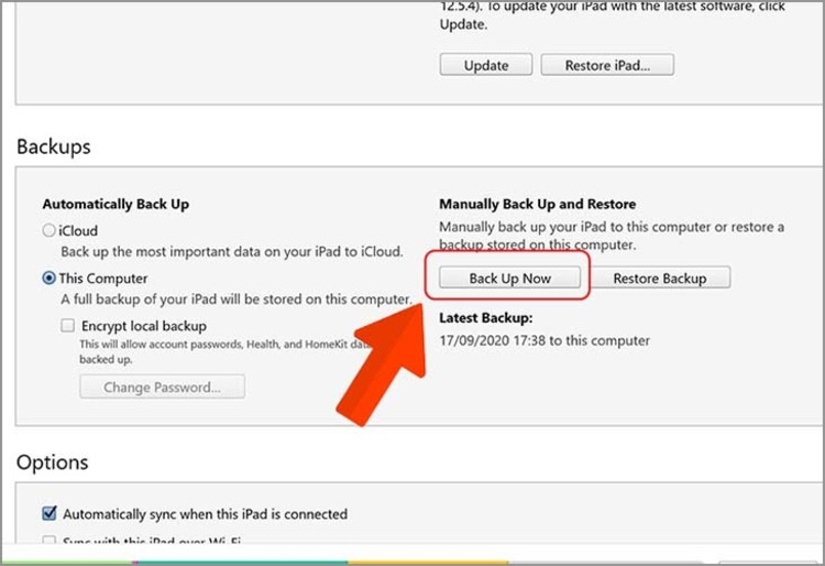 Khôi phục qua iTunes