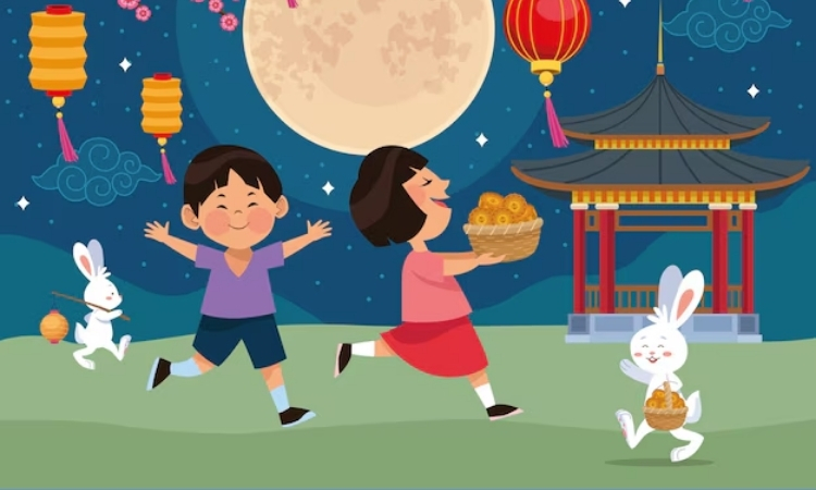 trung thu với bạn bè