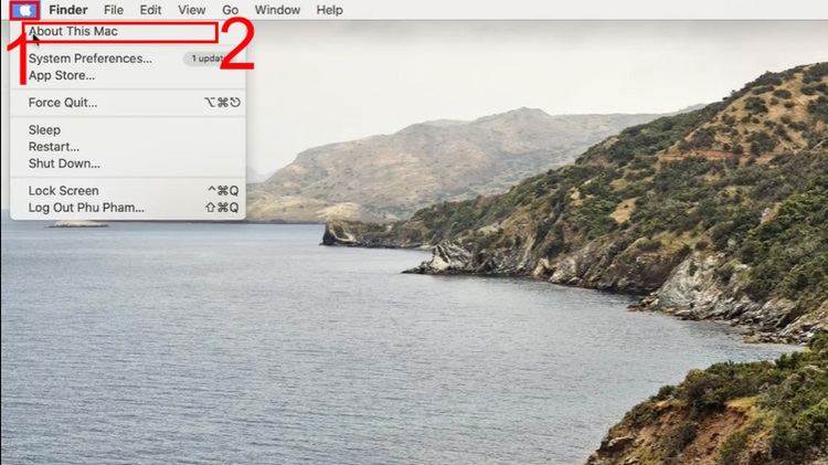 chọn About This Mac