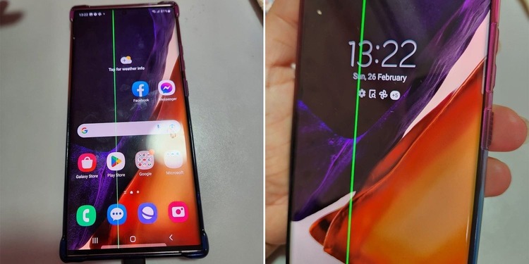màn hình s22 ultra bị sọc
