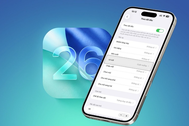 tính năng lè lưỡi trên iOS 26