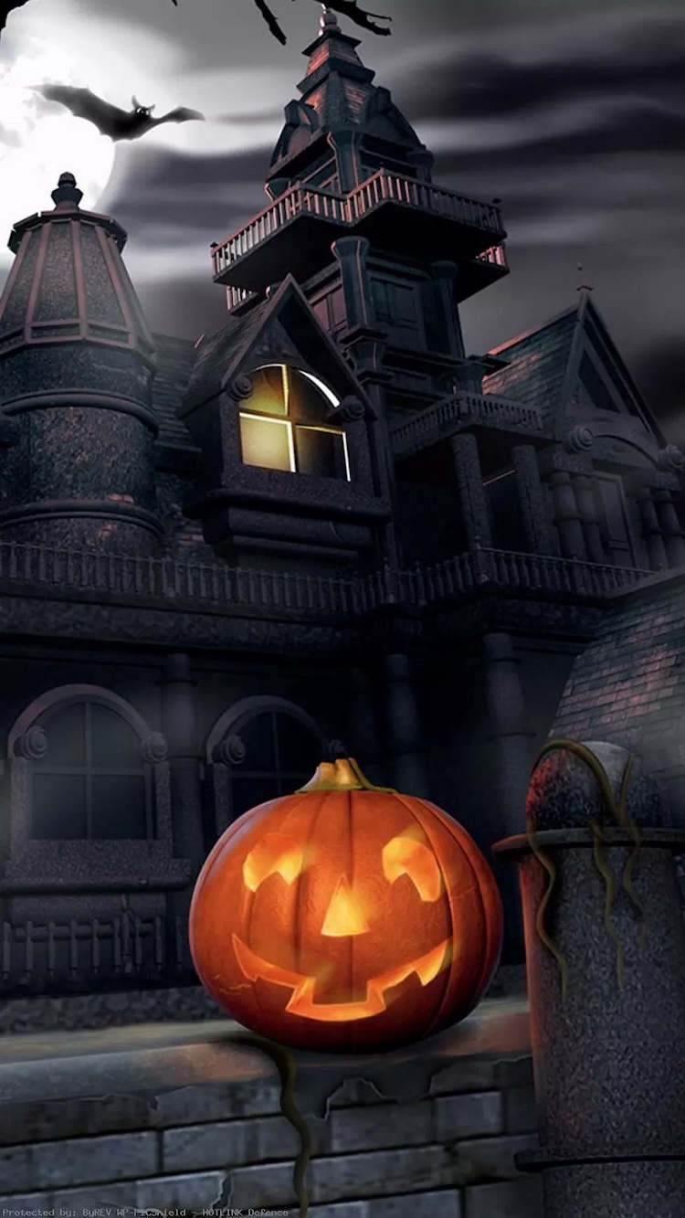 Background Halloween tone đen huyền bí