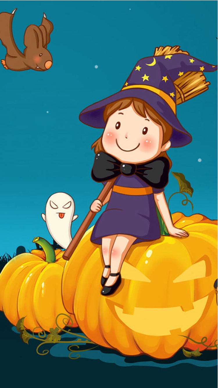 Background Halloween dễ thương