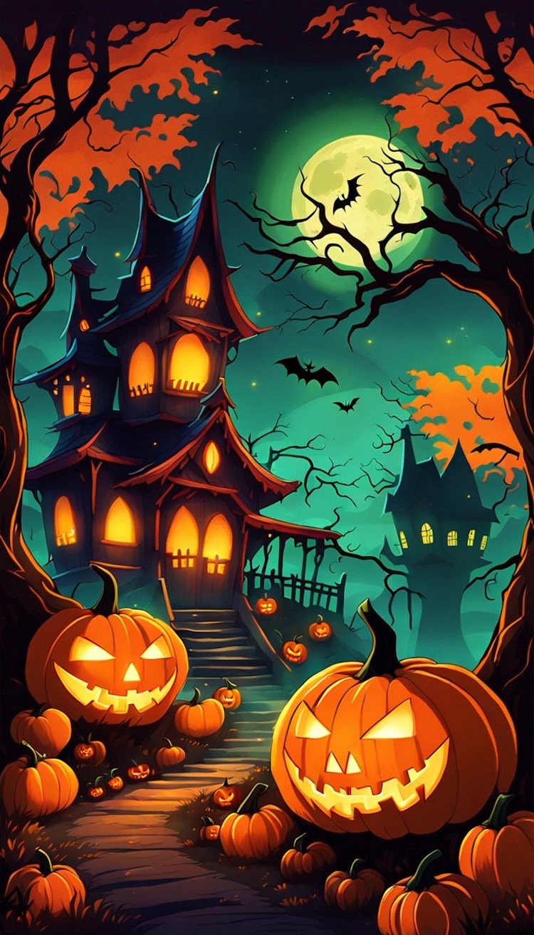 Background Halloween dễ thương