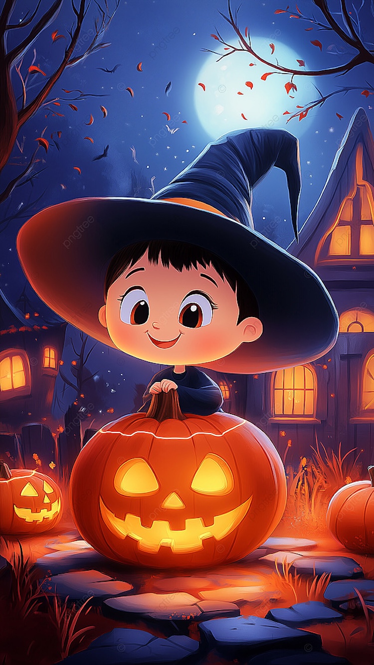 Background Halloween dễ thương