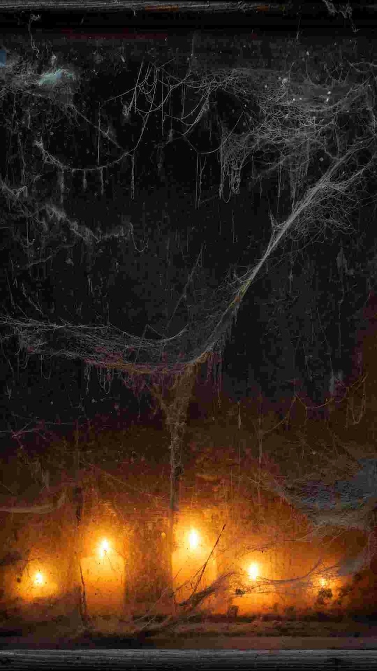 Background Halloween tone đen huyền bí