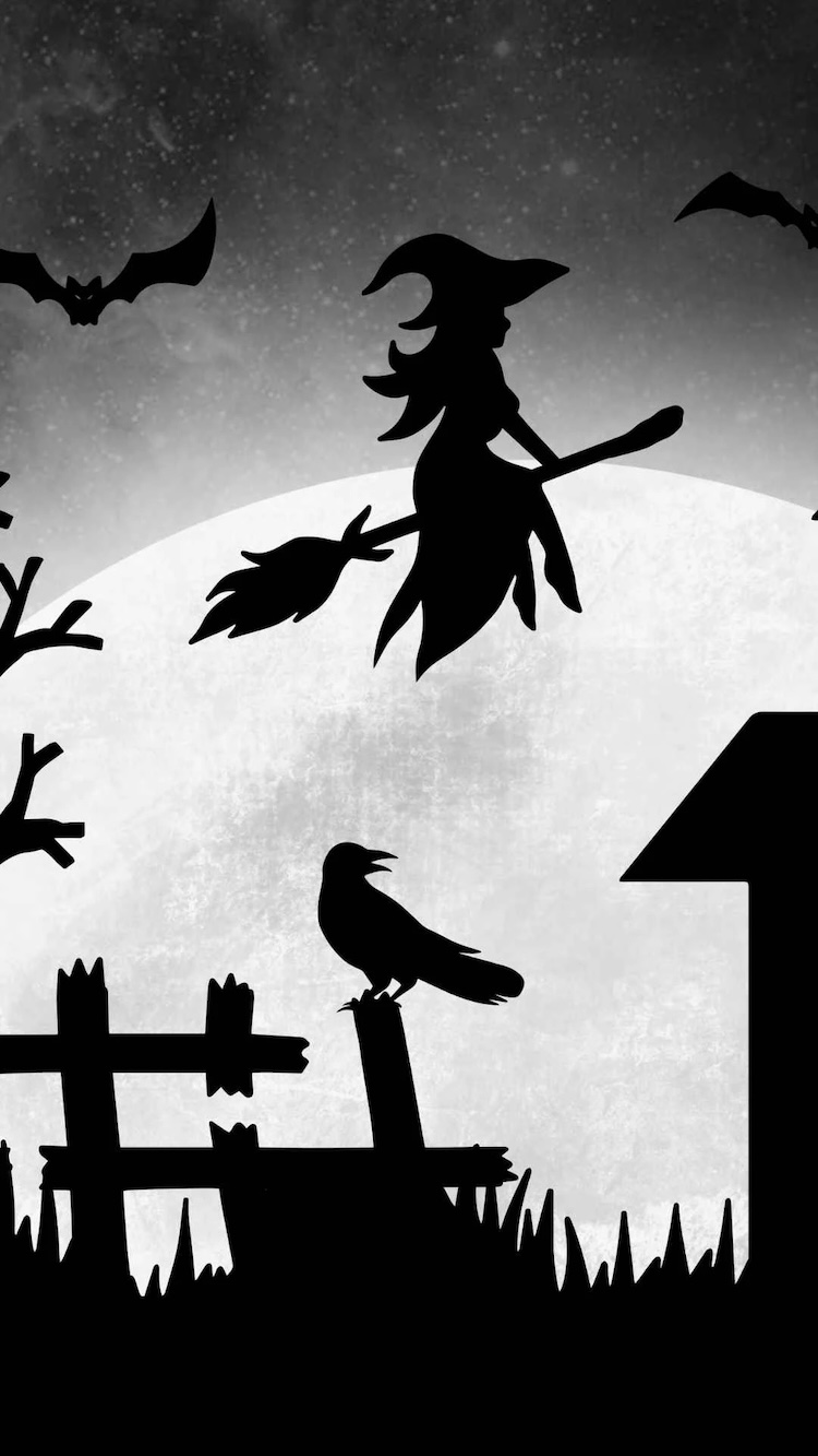 Background Halloween tone đen huyền bí