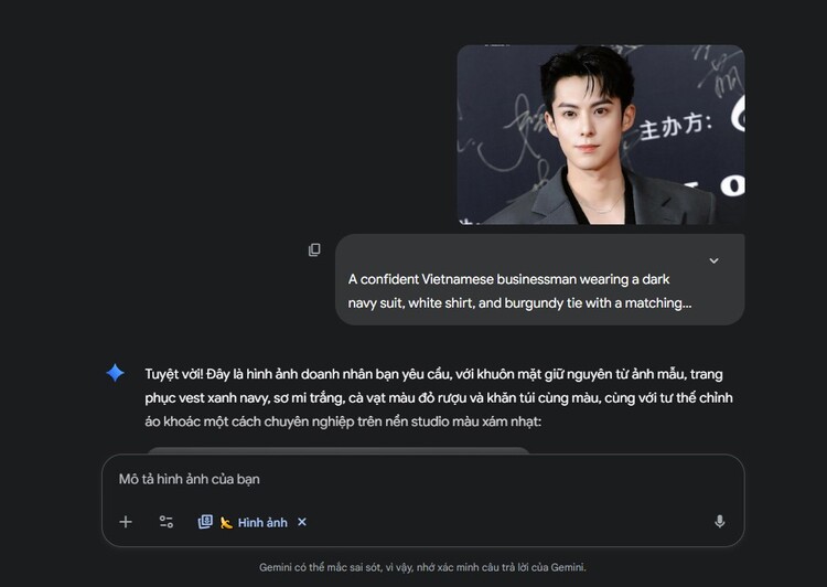 câu lệnh tạo ảnh tổng tài