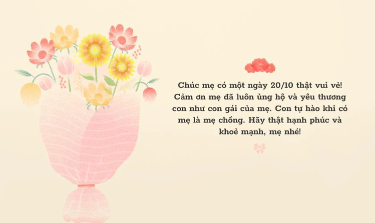 Lời chúc 20/10 dành cho mẹ