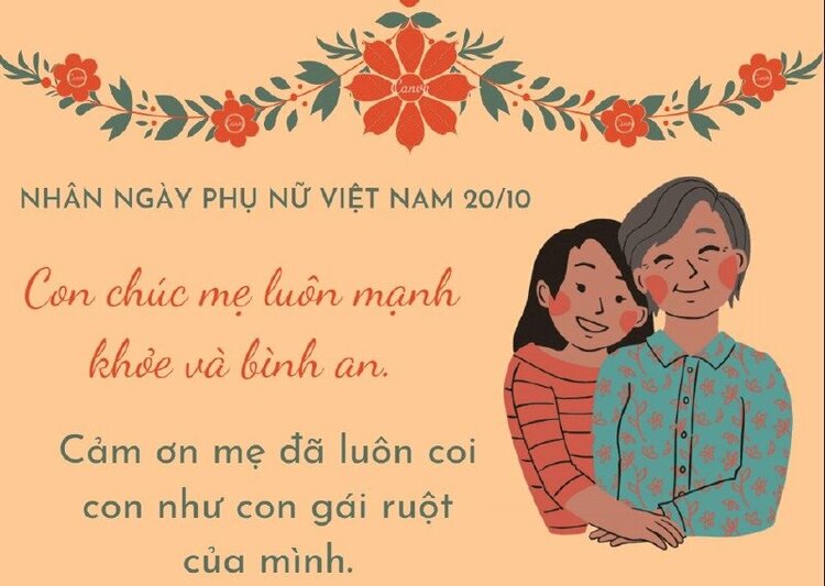 Lời cảm ơn dành cho mẹ nhân ngày Phụ nữ Việt Nam