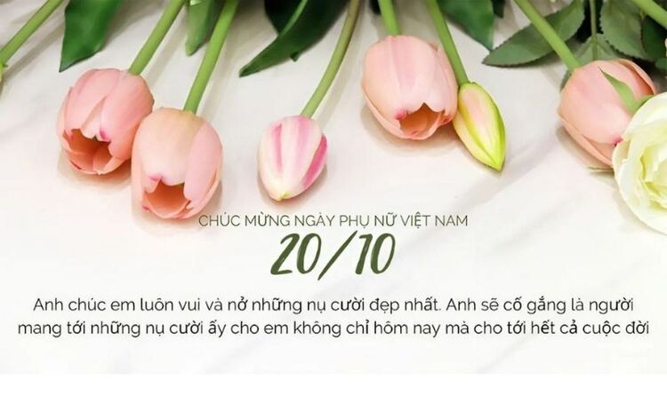 Hình ảnh 20/10 dành cho người yêu kèm lời chúc