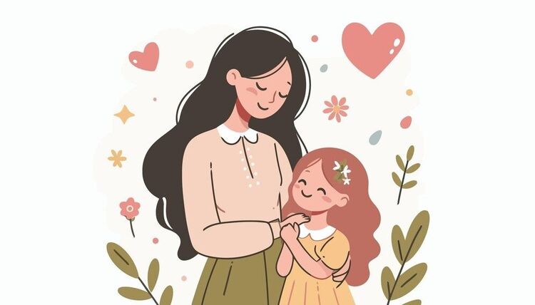 Mẫu PowerPoint 20/10 chủ đề mẹ và bé