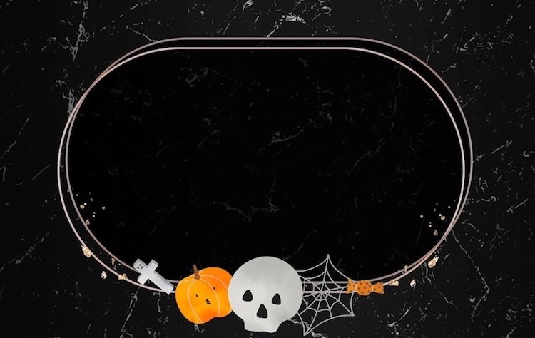 Hình nền PowerPoint Halloween theo màu sắc chủ đạo