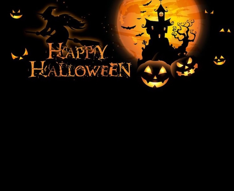 Hình nền PowerPoint Halloween theo màu sắc chủ đạo