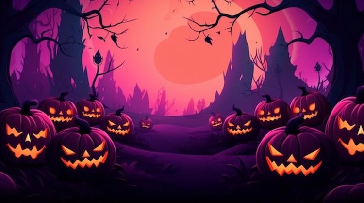 hình nền Powerpoint Halloween độc đáo