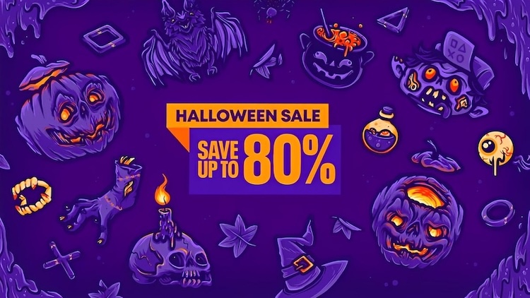 Mẫu PowerPoint chủ đề khuyến mãi hoặc sự kiện Halloween