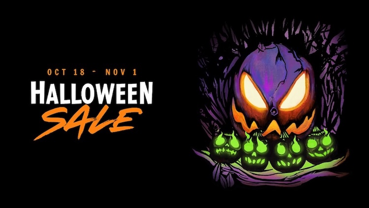 Mẫu PowerPoint chủ đề khuyến mãi hoặc sự kiện Halloween