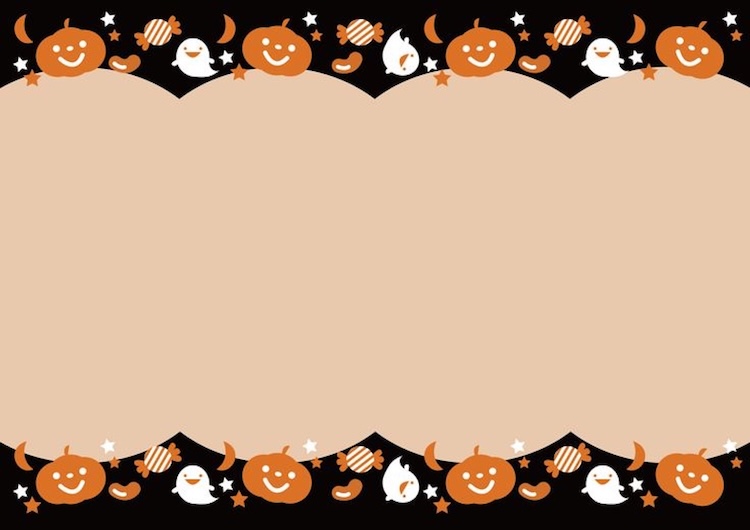 Mẫu hình nền PowerPoint Halloween phong cách đáng yêu